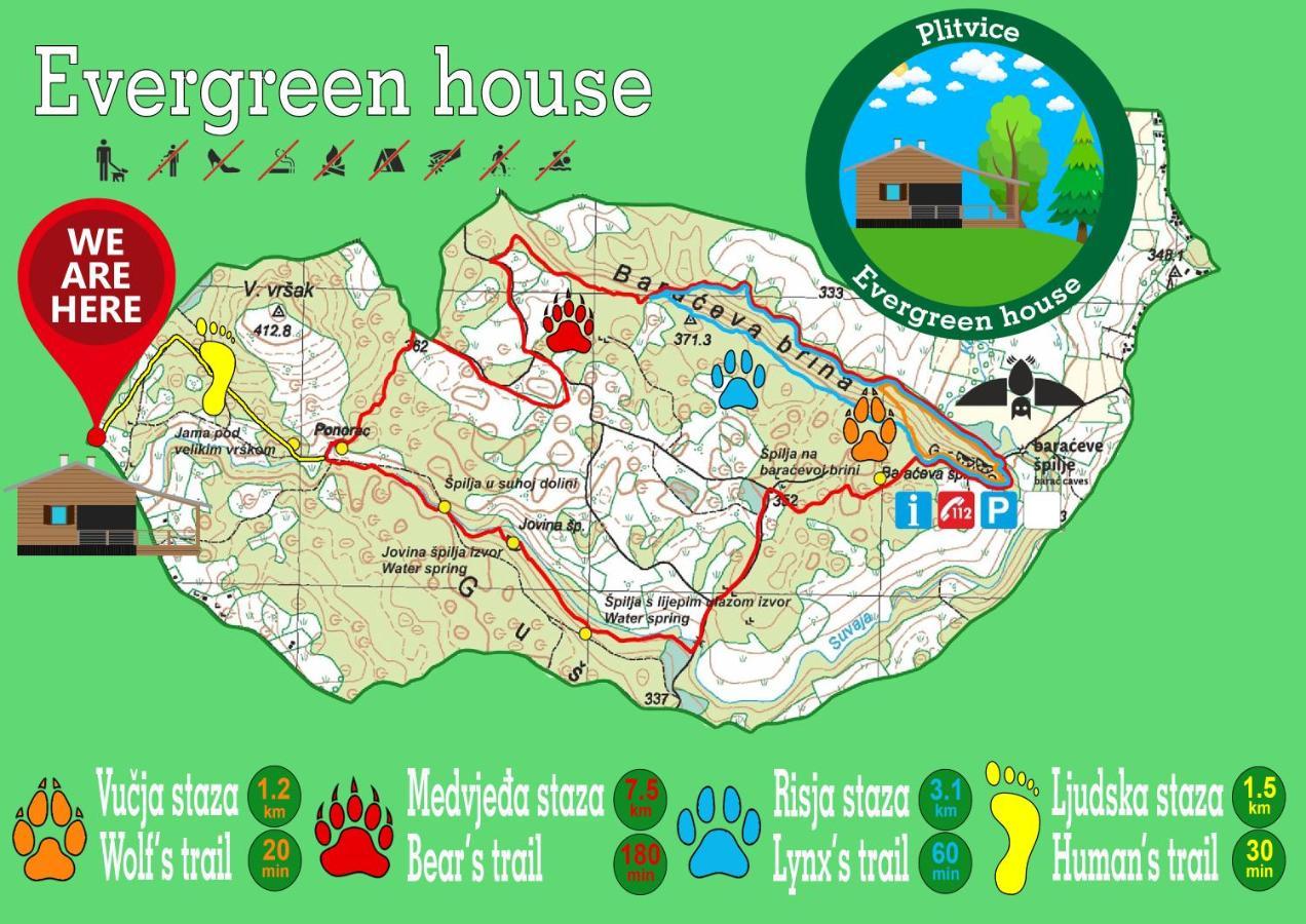 Evergreen House Plitvice Rakovica Luaran gambar
